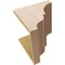 Ekena Millwork 12"W x 12"D x 12"H Wide Asheboro Rough Cedar Woodgrain TimberThane Corbel, Primed Tan CORUR12X12X12ASHRCPR - alternate 6